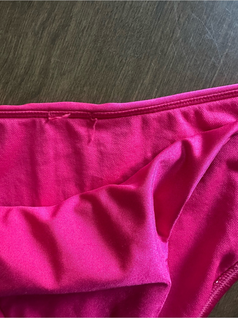 Hot Pink Floral Tie String Bikini Set | Triangle Top | - Picture 2 of 4
